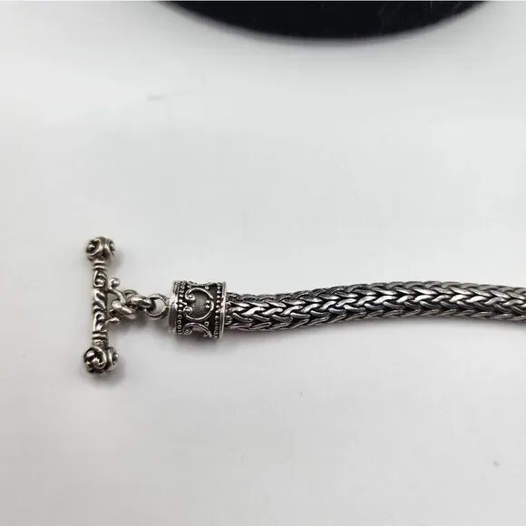 Sterling Silver Byzantine Toggle Bracelet 7" NWOT - Picture 5 of 6